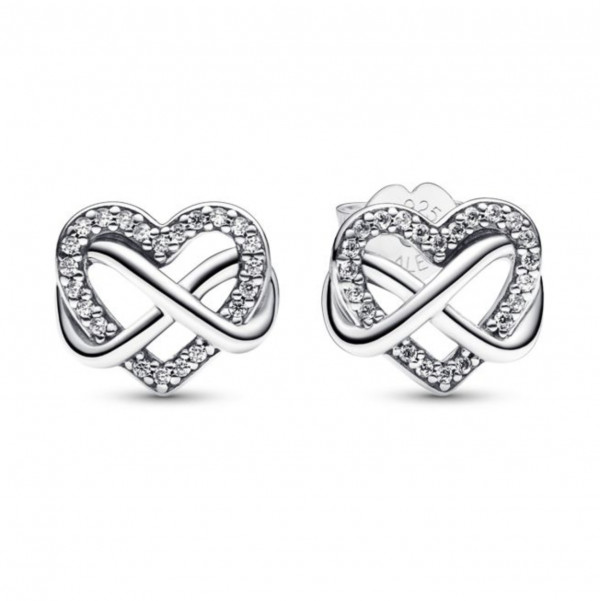 Pandora Moments Sparkling Infinity Heart korvakorut 292667C01