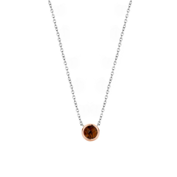 TI SENTO Kaulakoru Brown crystal