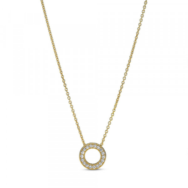 PANDORA Kaulakoru SHINE LOGO PAVE CIRCLE COLLIER 367436C01-45cm
