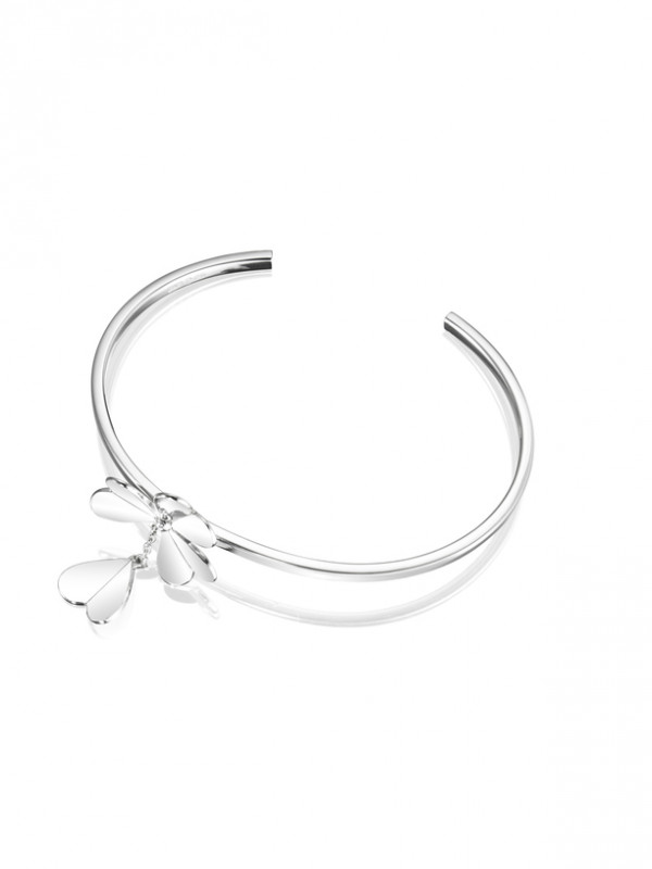 Efva Attling FOUR CLOVER hopearannekoru