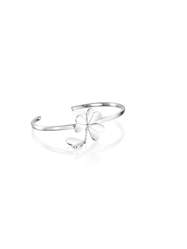 Efva Attling FOUR CLOVER hopearannekoru
