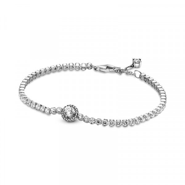 Pandora Sparkling Halo Tennis rannekoru 599416C01