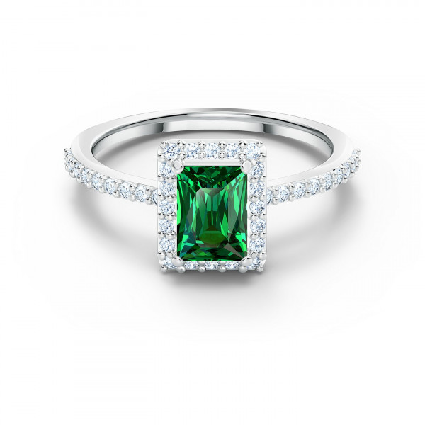 SWAROVSKI Angelic Rectangular Ring, Green, koko 52, 5572663