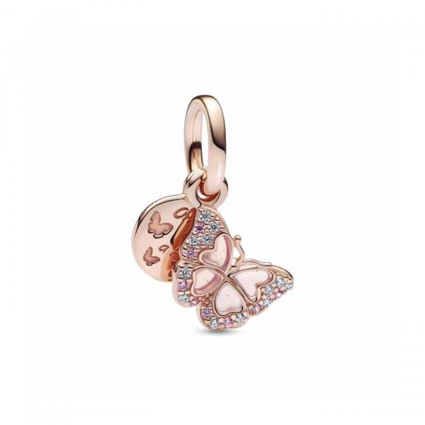 Pandora Moments Pink Butterfly & Quote hela 782555C01