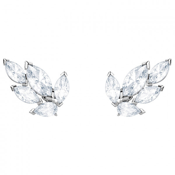 SWAROVSKI Louison Stud Pierced Earrings, White, Rhodium plating 5446025