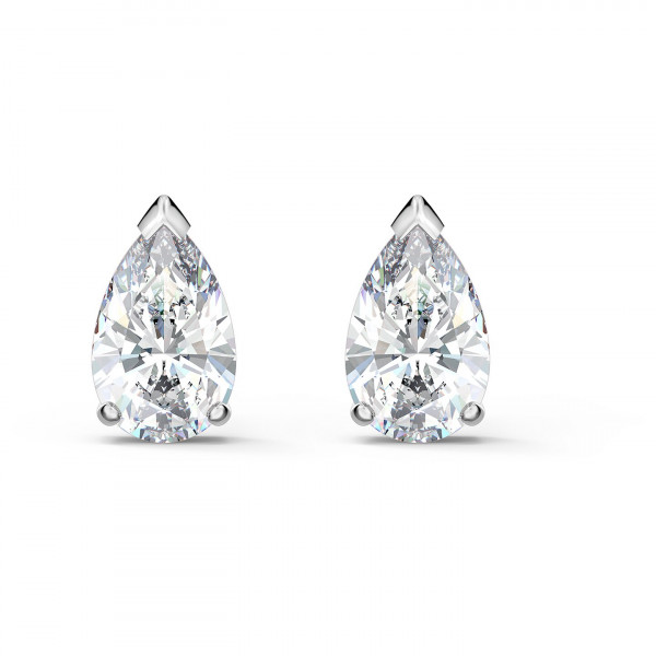 SWAROVSKI Attract Pear Stud Pierced Earrings, White, 5563121