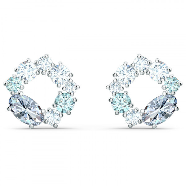 SWAROVSKI Attract Circle Stud Pierced Earrings, Multicolored, 5570943