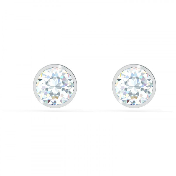 SWAROVSKI Tennis Stud Pierced Earrings, White, 5565604
