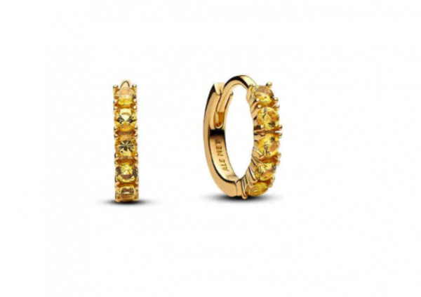 Pandora Timeless Yellow Hoop Korvakorut 263849C01