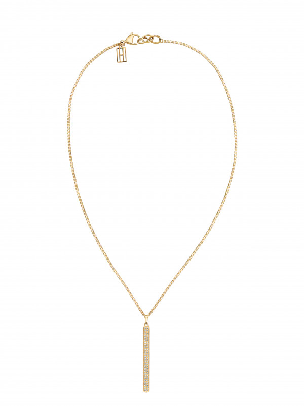 TOMMY HILFIGER PAVE PLATE NECKLACE muotikaulakoru