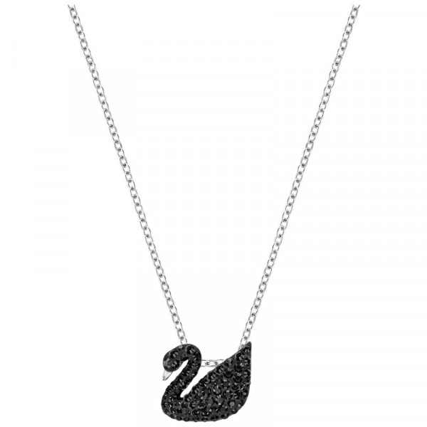 SWAROVSKI Iconic Swan, musta Kaulakoru