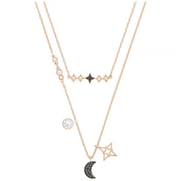 SWAROVSKI Swarovski Symbolic Moon Necklace Set, Multi-colored, Mixed Plating 5273290