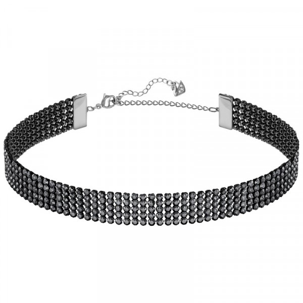 SWAROVSKI FIT CHOKER, Musta, Kaulakoru