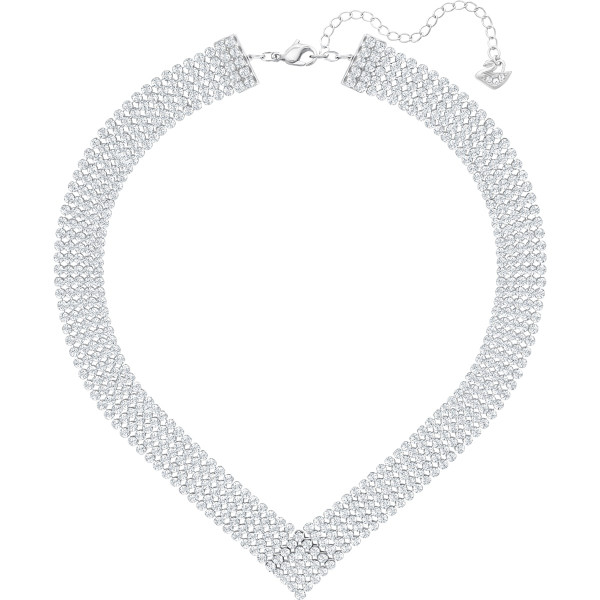 SWAROVSKI Fit Necklace, White, Palladium plating 5289715