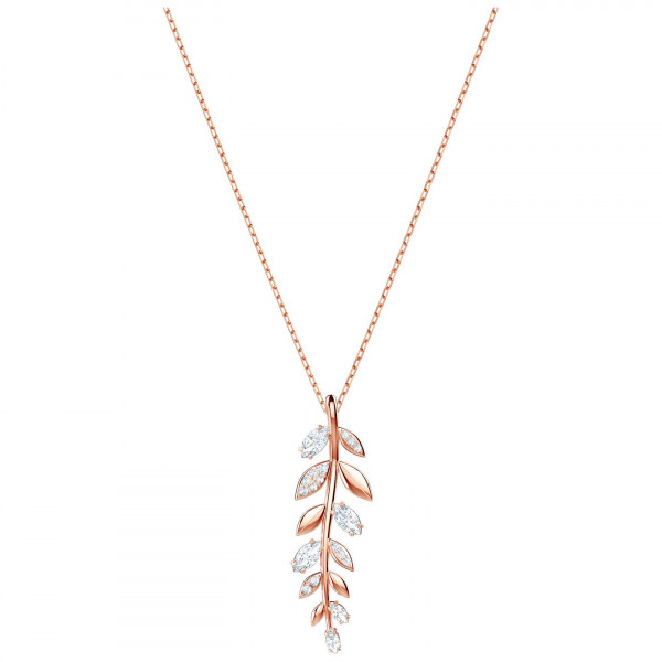 SWAROVSKI Mayfly Pendant, White, Rose gold plating 5409340