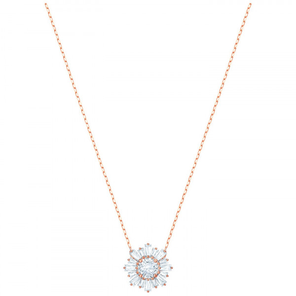 SWAROVSKI Sunshine Pendant, White, Rose gold plating 5451376