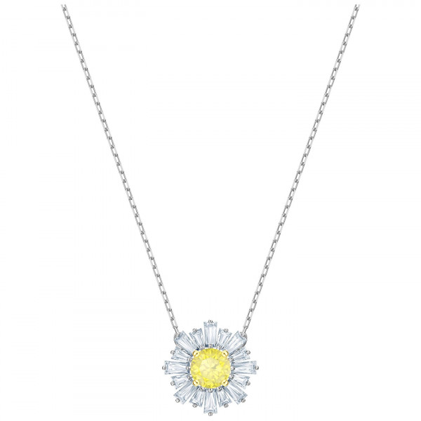 SWAROVSKI Sunshine Pendant, Yellow, Rhodium plating 5459588