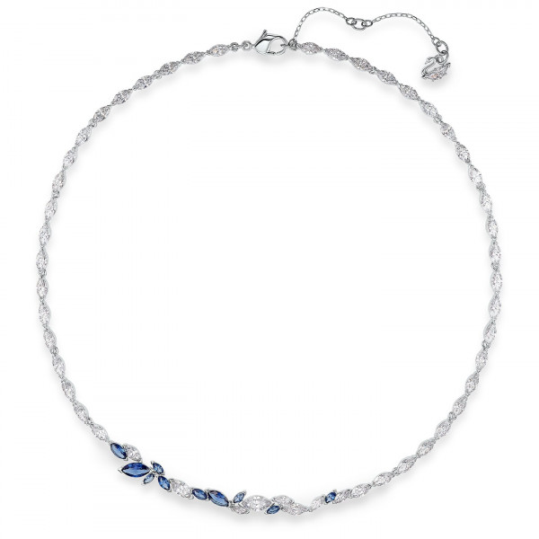 SWAROVSKI Louison Necklace, Blue, Rhodium plated 5536547