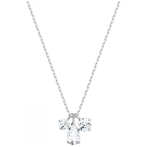 SWAROVSKI Attract Cluster Pendant, White, Rhodium plated 5571077