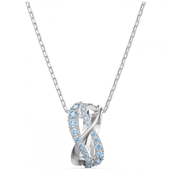 SWAROVSKI Twist Rows Pendant, Blue, 5582806