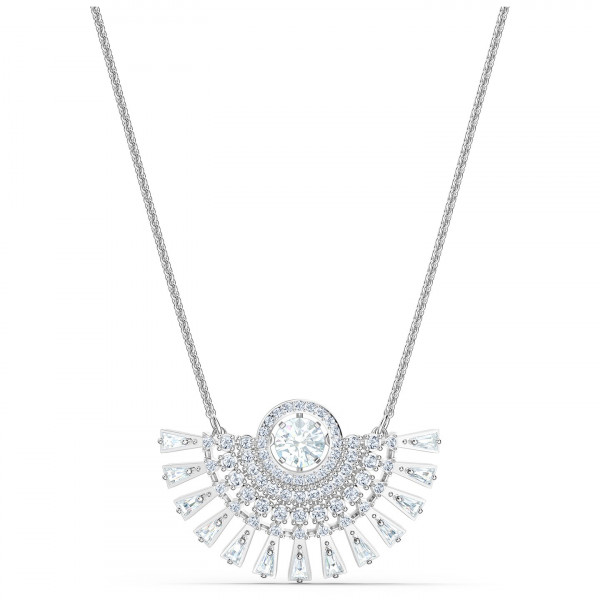 SWAROVSKI Sparkling Dance Dial Up Necklace, Medium, White, 5573694