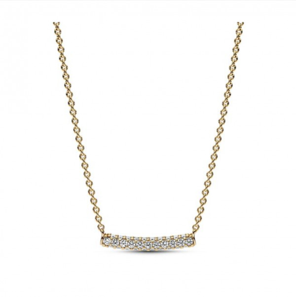Pandora Timeless Pave Single-row Bar 14k Gold-plated kaulakoru 362635C01-45