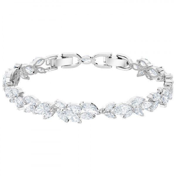 SWAROVSKI Louison Bracelet, White, Rhodium plating 5419244