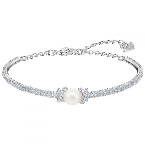 SWAROVSKI Originally Bangle, White, Rhodium plating 5461083
