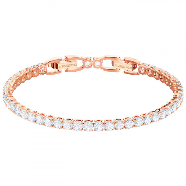 SWAROVSKI Tennis Bracelet, White, Rose gold plating 5464948