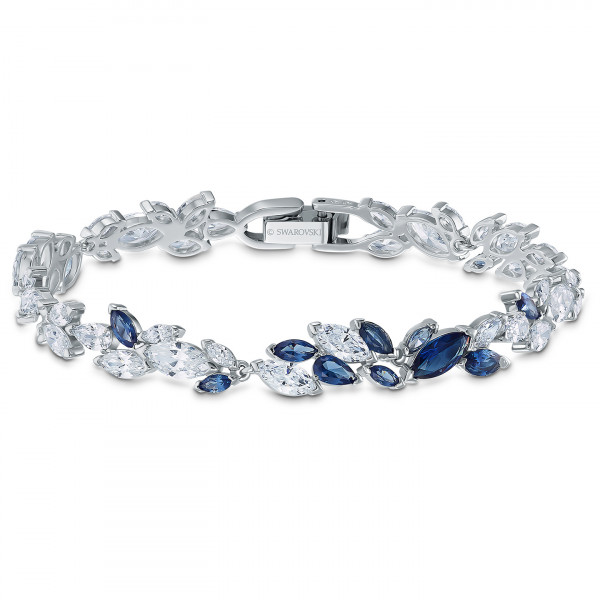 SWAROVSKI Louison Bracelet, Blue, Rhodium plated 5536548