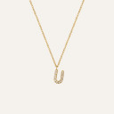Mockberg Petite Stone Letter U
