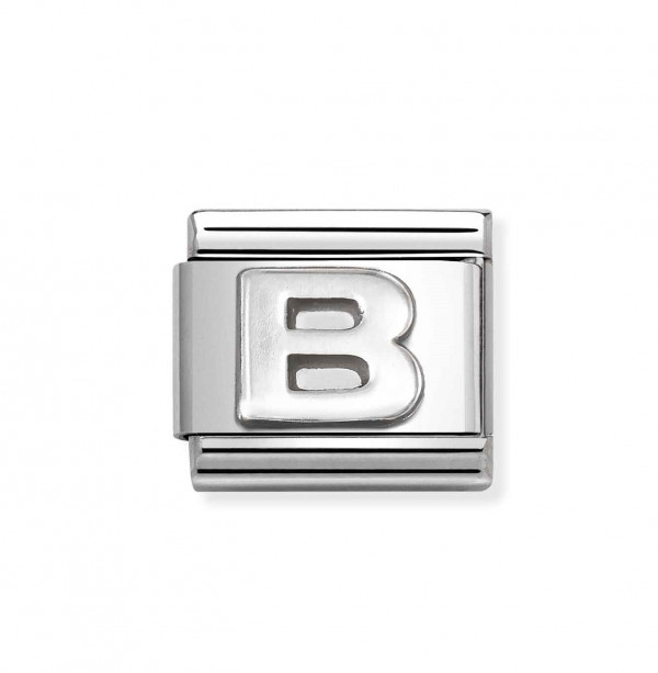 NOMINATION Classic SilverShine kirjain B 330113/02