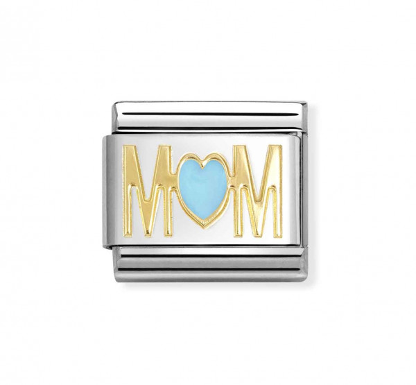 Nomination Classic teräs 18k MOM blue heart 030272/83