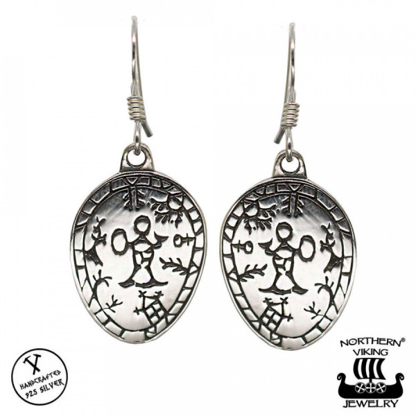 Northern Viking Jewelry NVJKK022 Korpiklaani Noitarumpu korvakorut