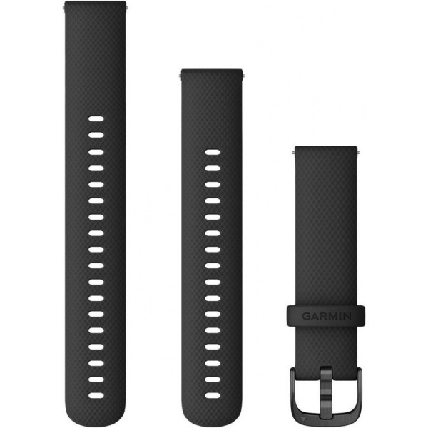 GARMIN Vivoactive mustaQuick release silikoniranneke 18mm 010-12932-01