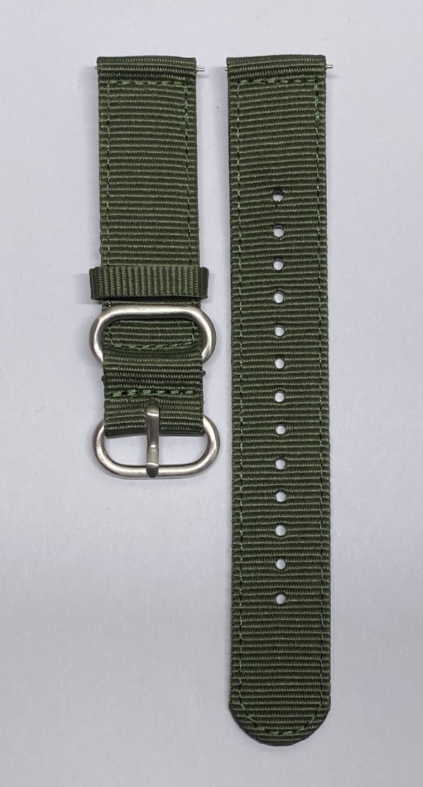 Diplomat kangasranneke 20mm Military Green