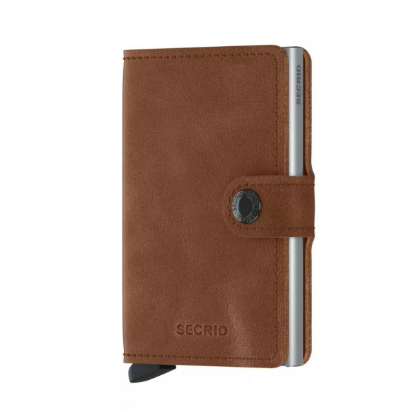 Secrid Miniwallet Vintage Cognac-Silver